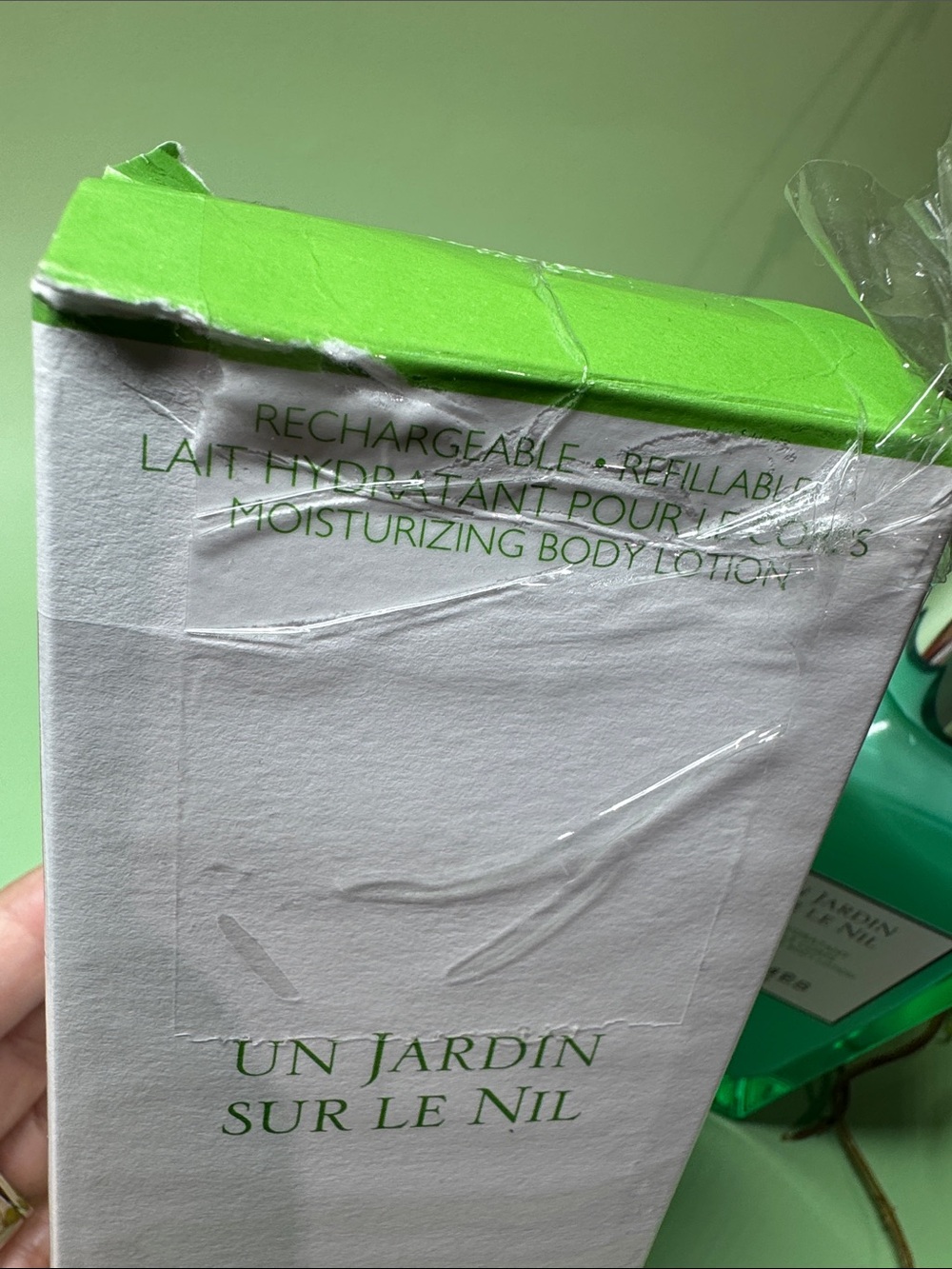 Hermes Un Jardin Sur Le Nil Moisturizing Body Lotion - Teal Green 6.5 oz - Picture 5 of 15